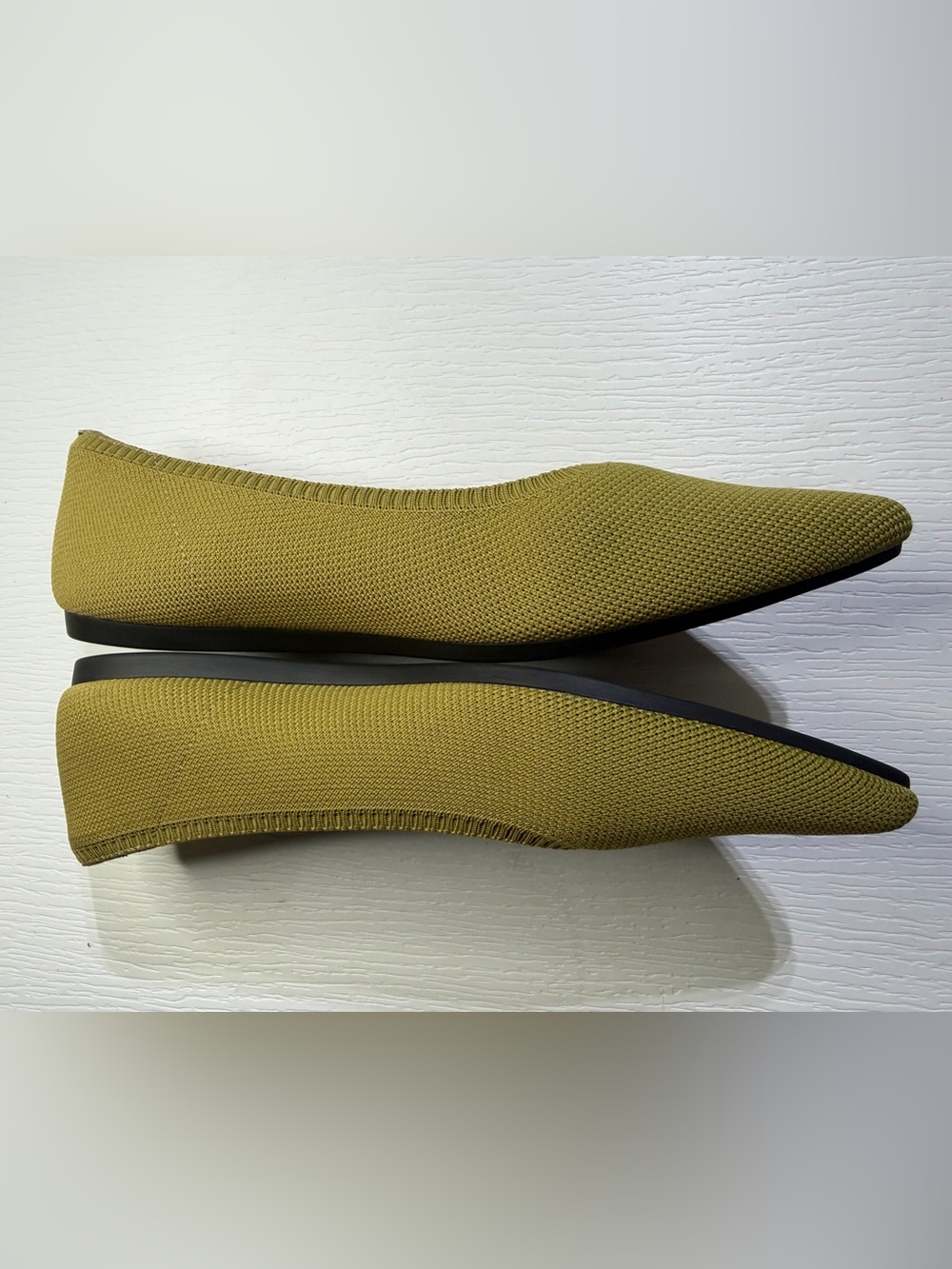 Vivaia Aria 5 Pointed Toe Ballet Flats in Olive Green- Size 40.5 - Picture 5 of 11
